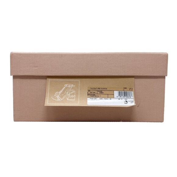 Miu Miu Crystal Embellished Black Suede T-Strap Sandals Size EU 37.5 - Picture 8 of 9